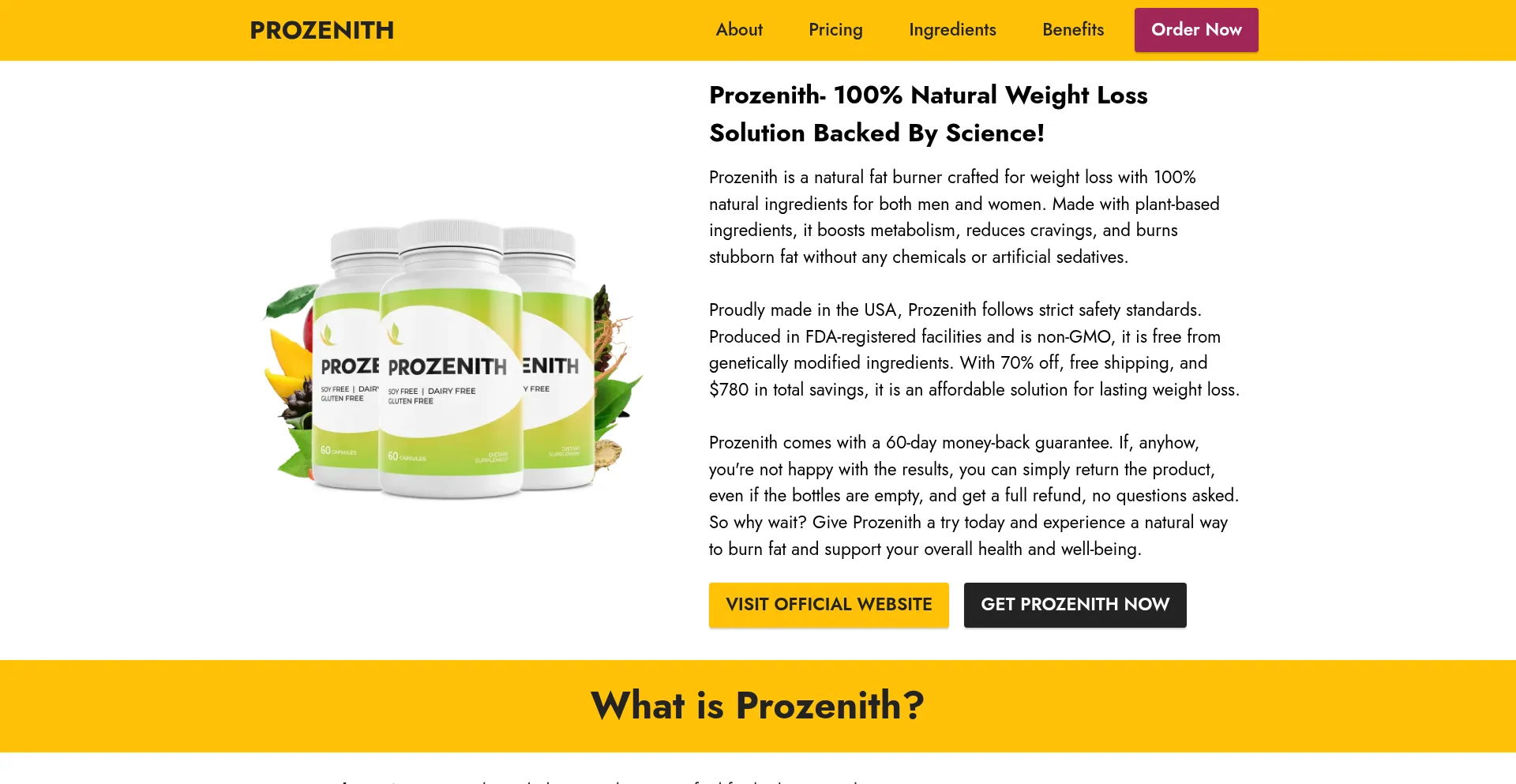 Website screenshot of Us-pro-zenith.com