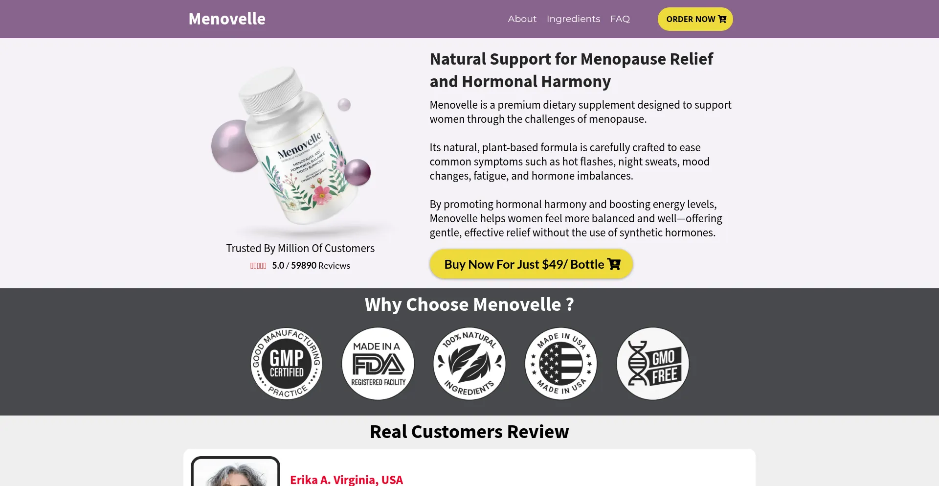 Website screenshot of Us-us-menovelle.us