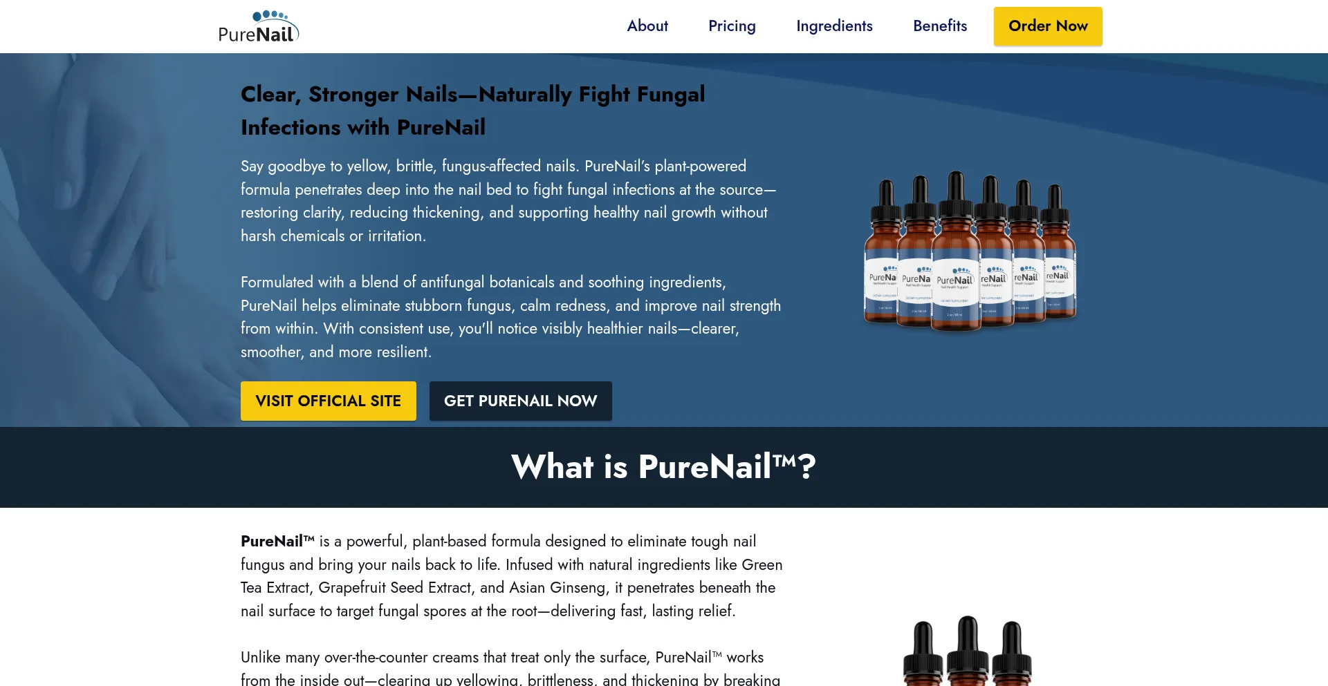 Website screenshot of Us-us-us-purenail.com