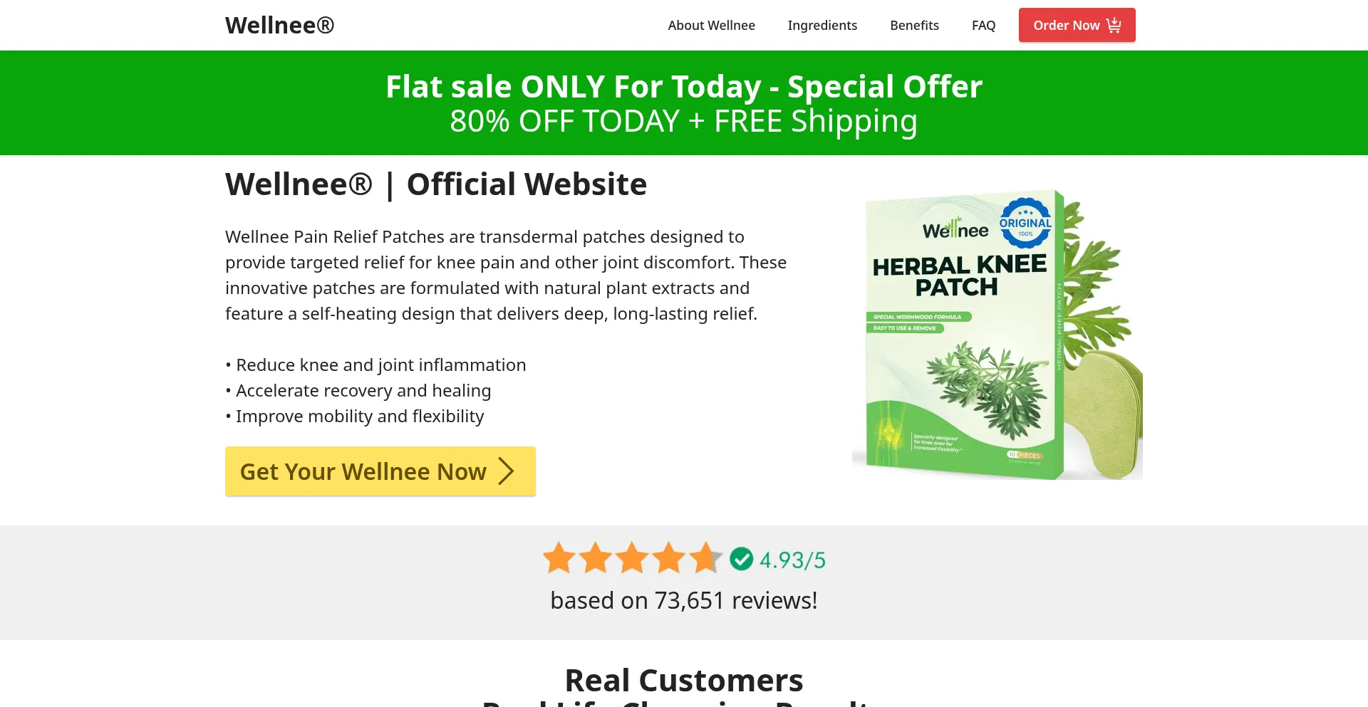 Website screenshot of Us-wellnee.com