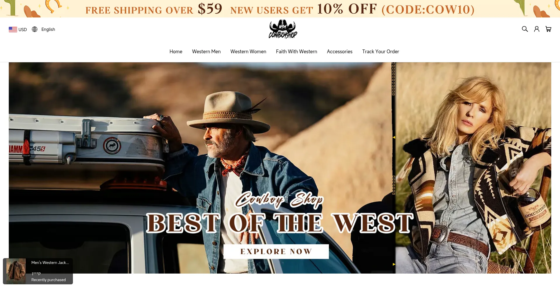 Ist Usacowboyshop.com sicher und vertrauenswürdig?