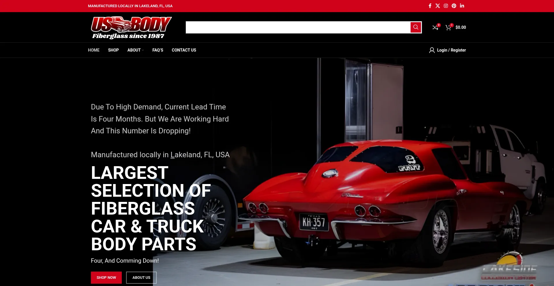Website screenshot of Usbody.com