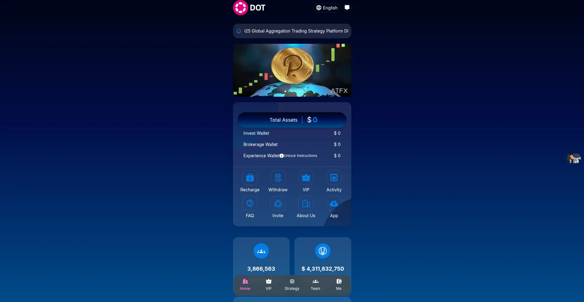Website screenshot of Usddoot.cc