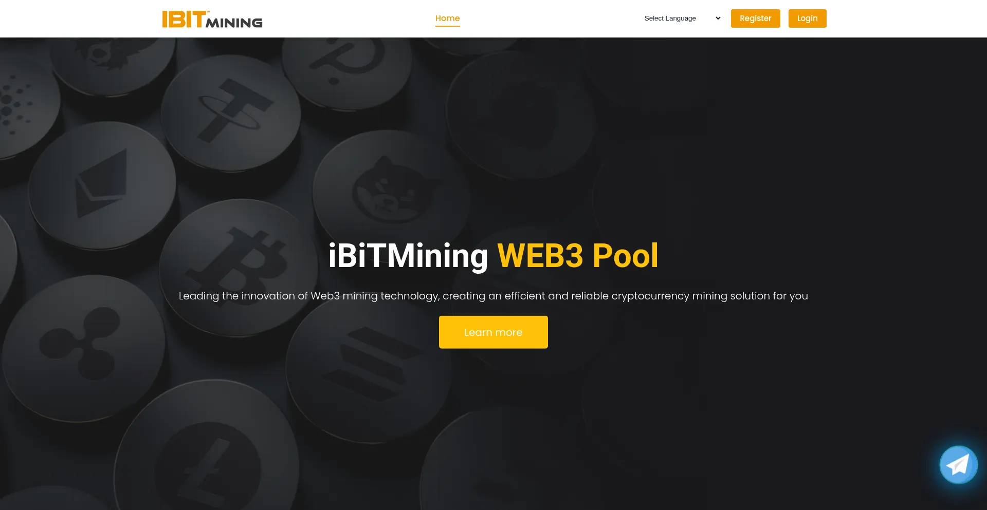 Website screenshot of User.ibitmining.com