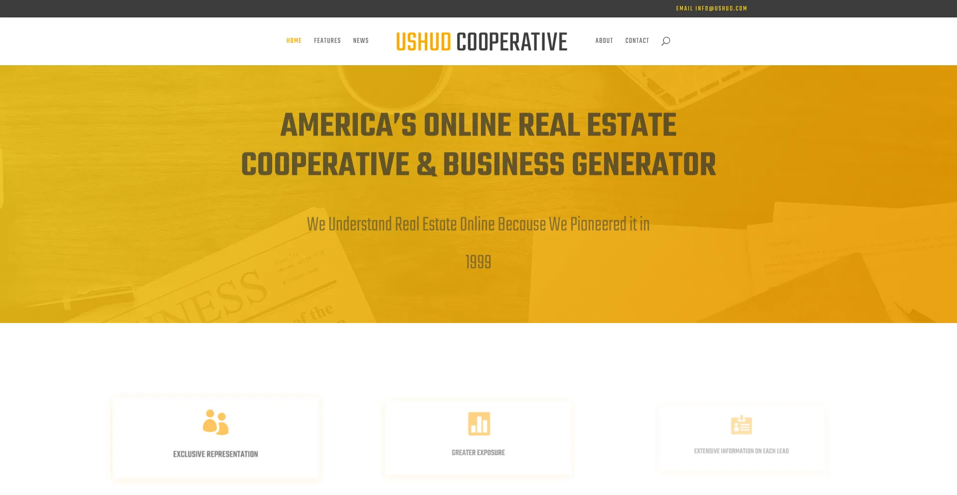 Website screenshot of Ushudcooperative.com
