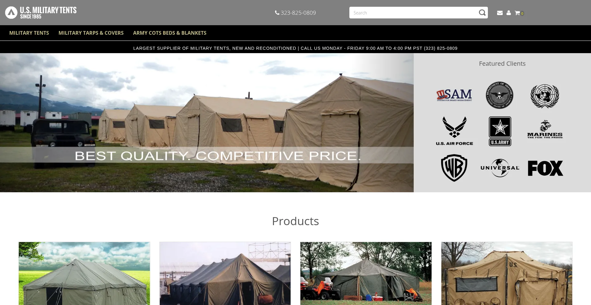 Ist Usmilitarytents.com sicher und vertrauenswürdig?