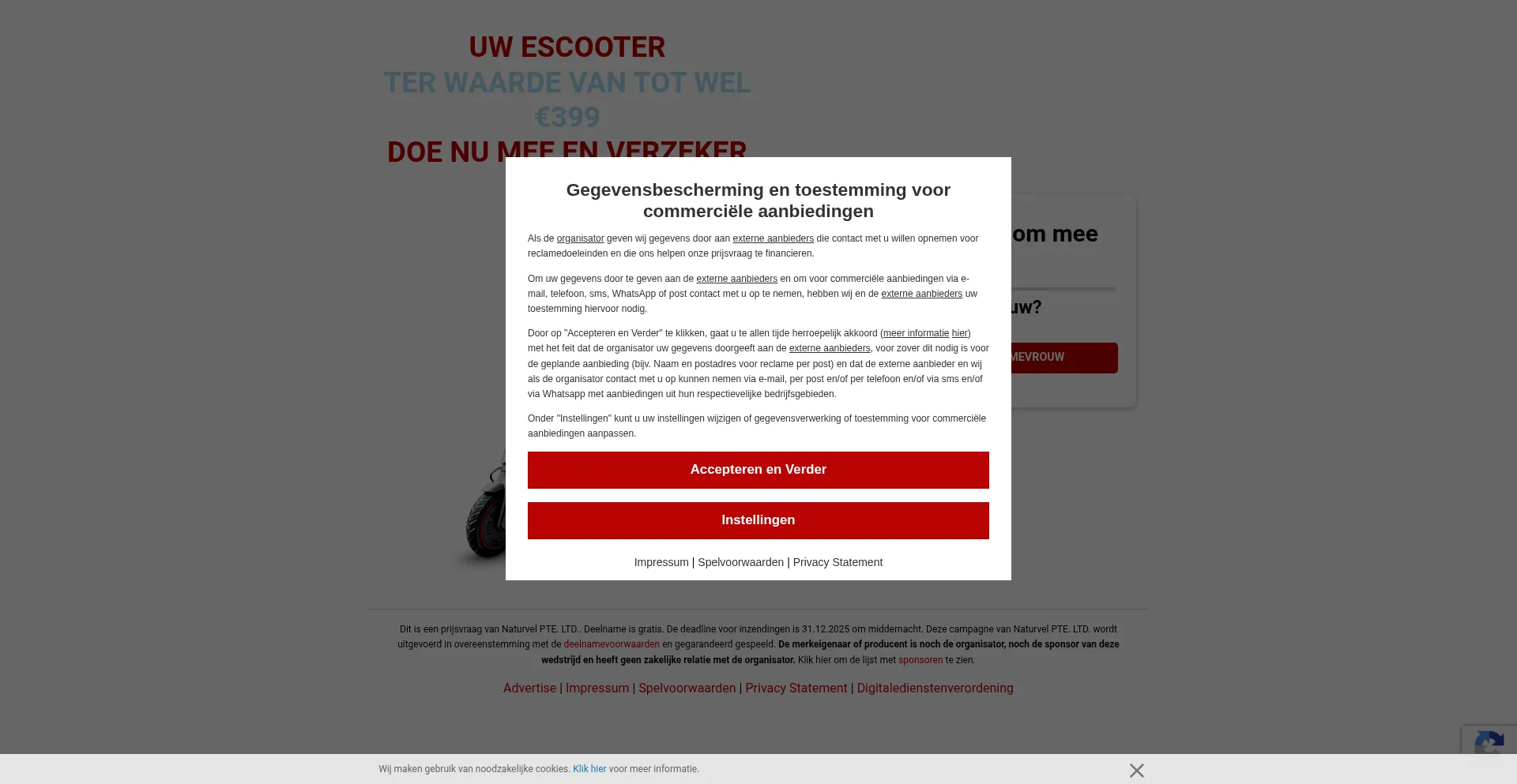 Website screenshot of Uwkans.com