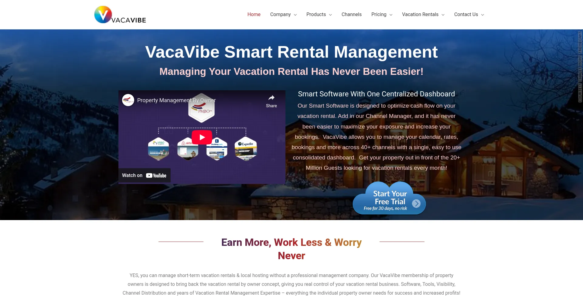 Website screenshot of Vaca-vibe.com