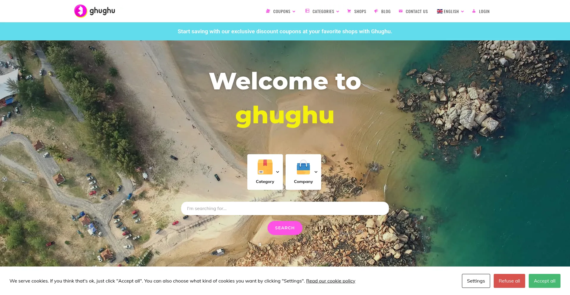 Website screenshot of Val.ghughu.com