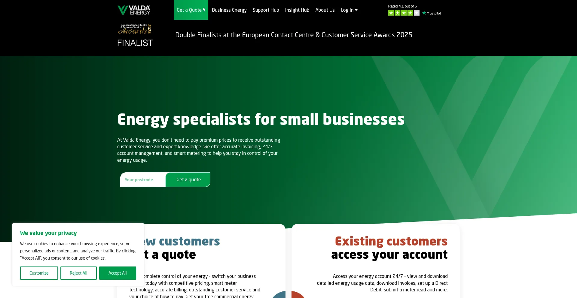 Valdaenergy.com Screenshot