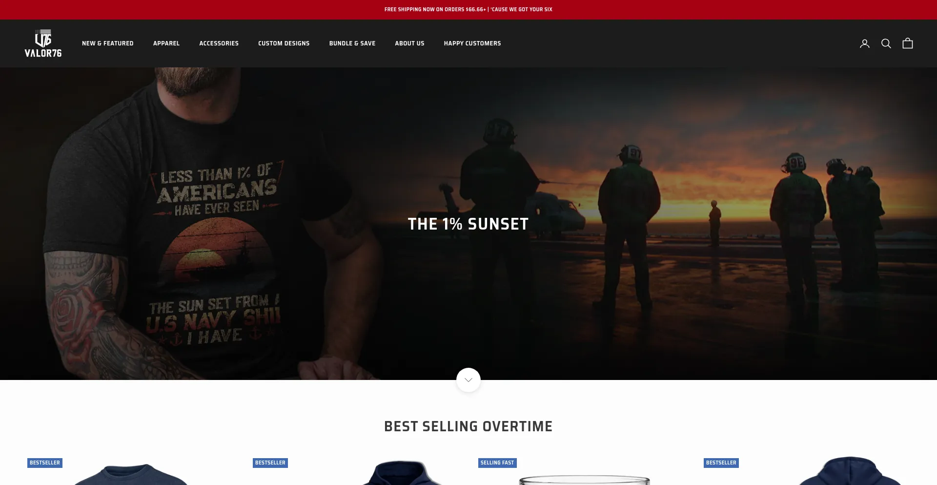 Valor76.com Screenshot