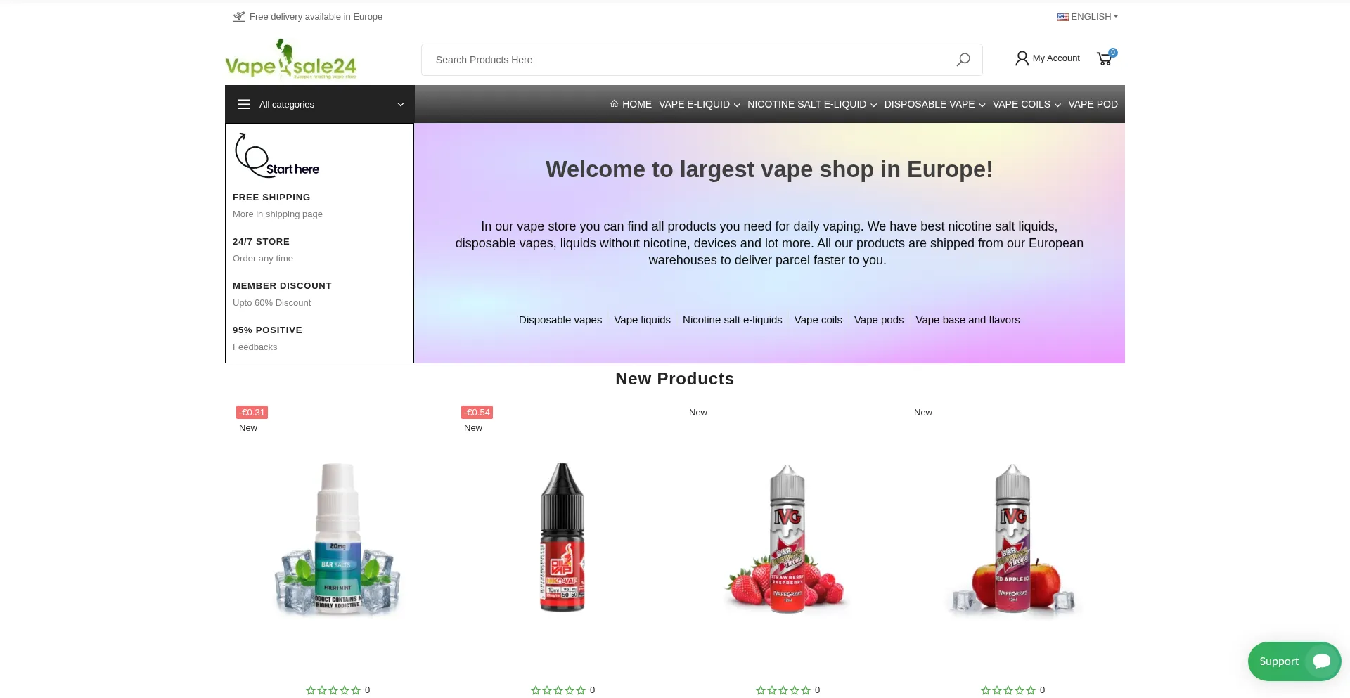 Ist Vapesale24.store sicher und vertrauenswürdig?
