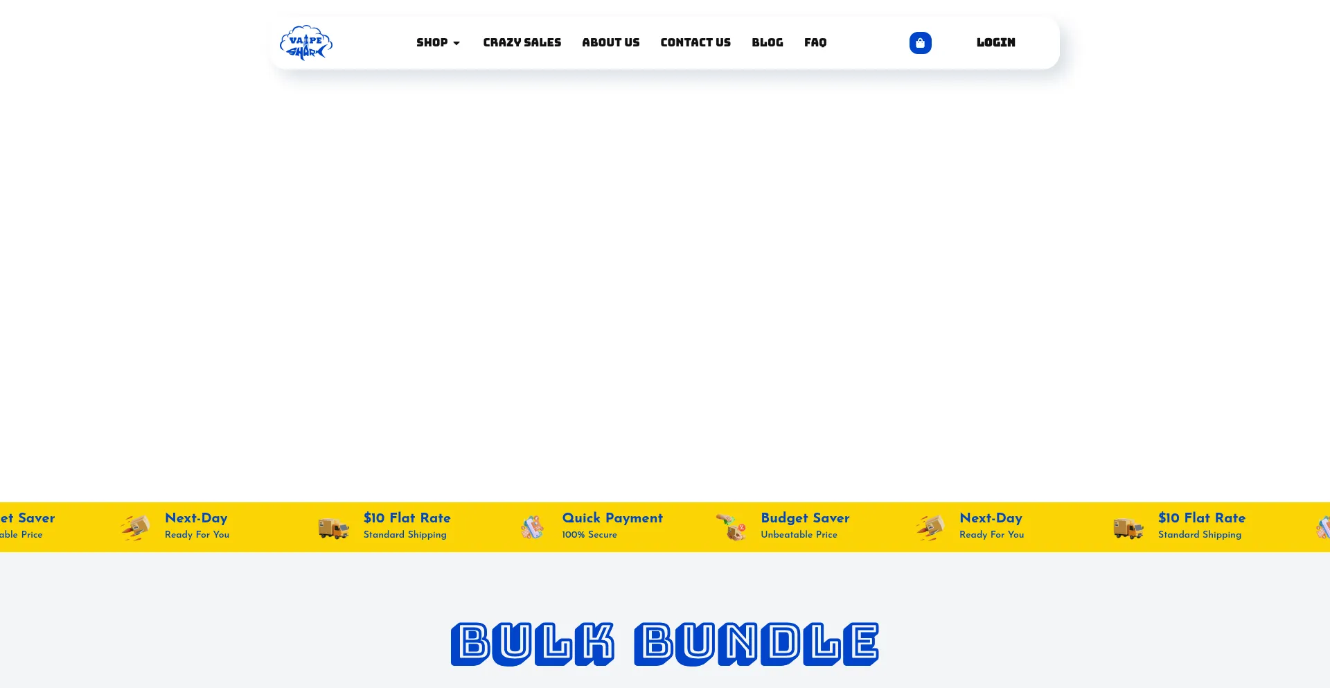 Website screenshot of Vapesharkau.com
