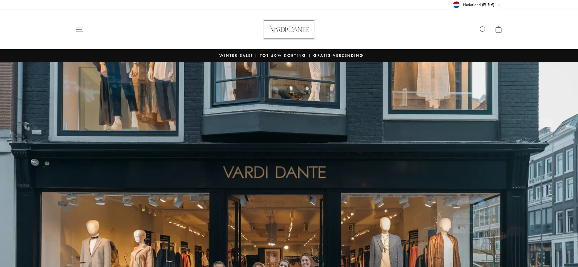 Website screenshot of Vardidante.nl