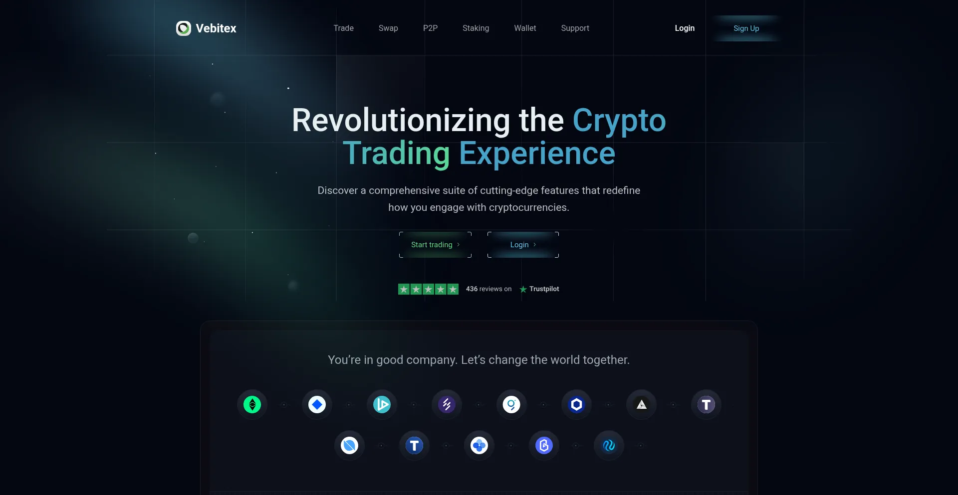 Website screenshot of Vebitex.com