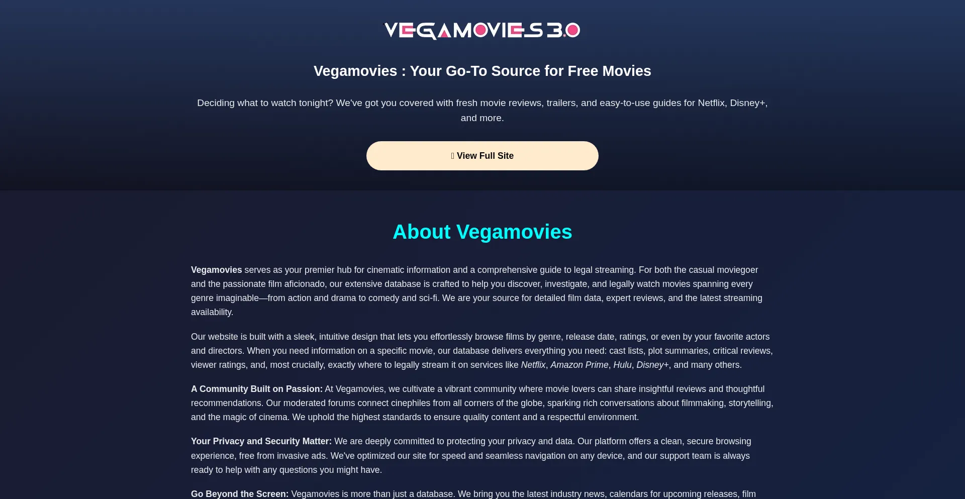 Ist Vegamovies.ms sicher und vertrauenswürdig?