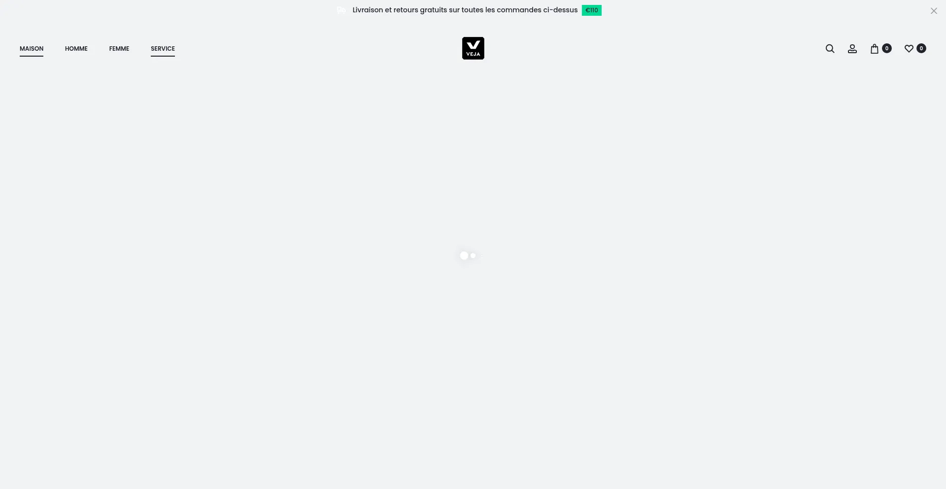 Website screenshot of Vejafr.fr