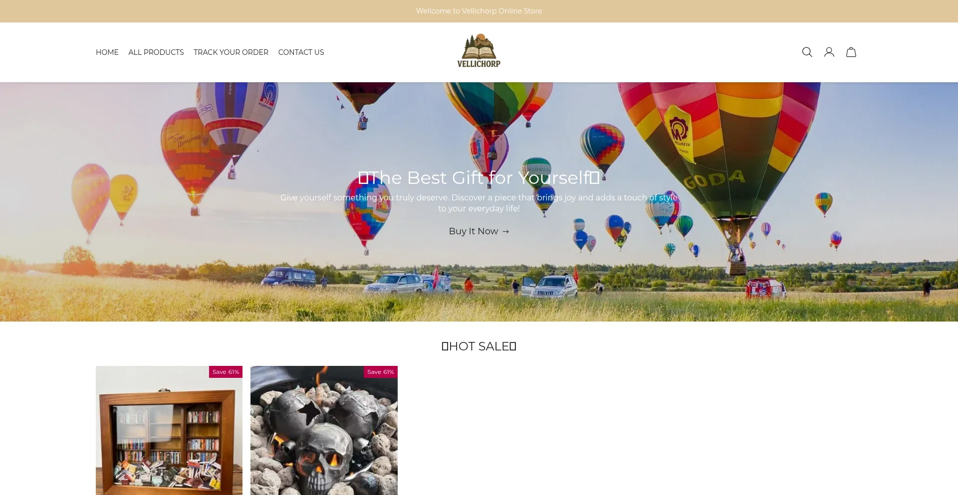 Website screenshot of Vellichorp.com