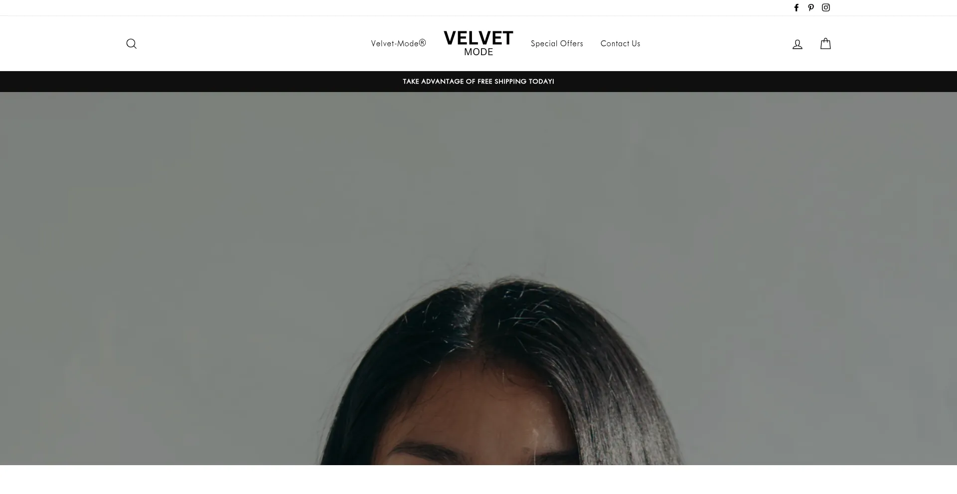 Website screenshot of Velvet-mode.com
