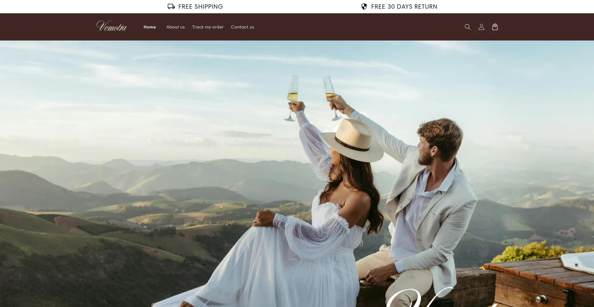 Website screenshot of Vemotra.com