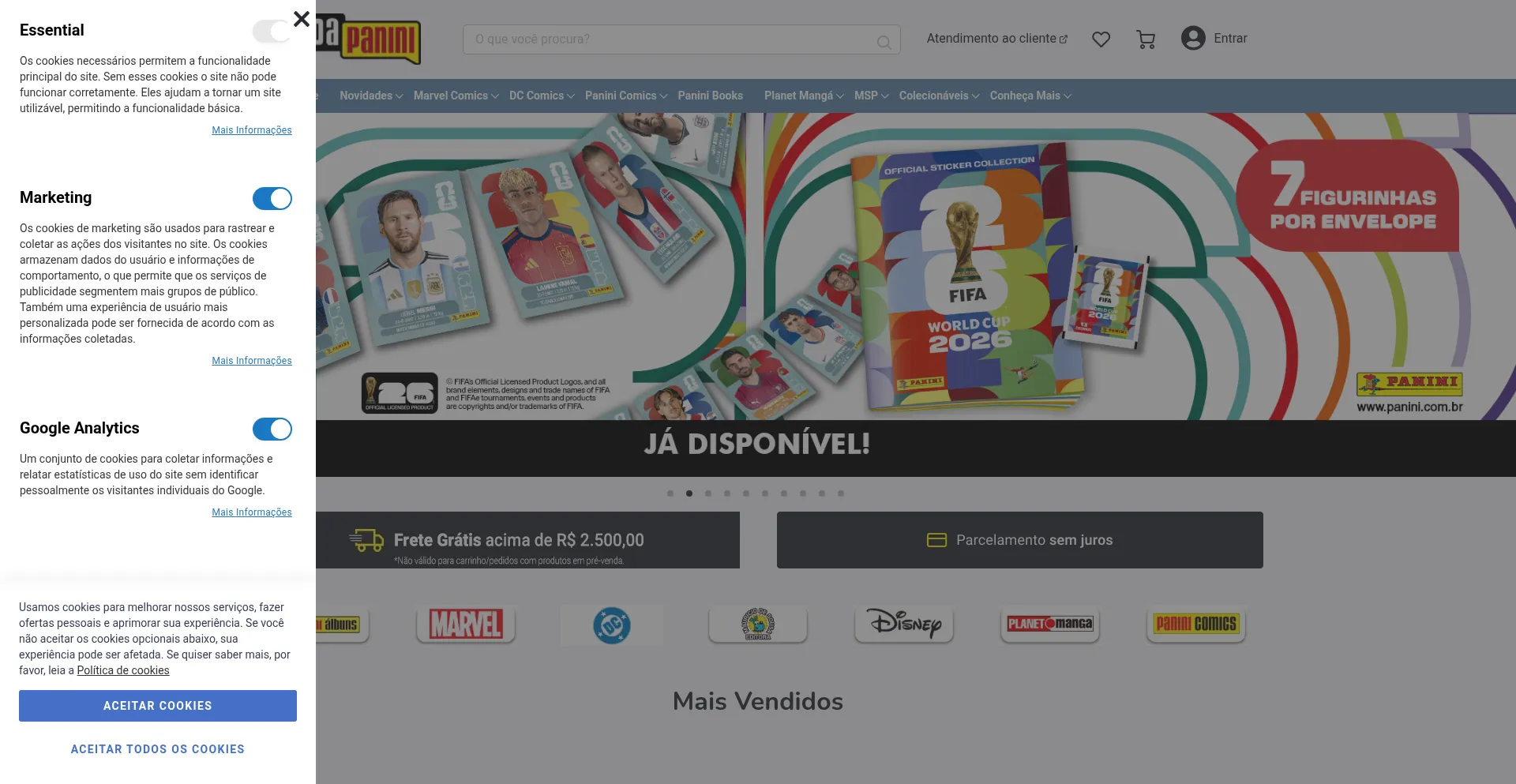 Venda.panini.com.br