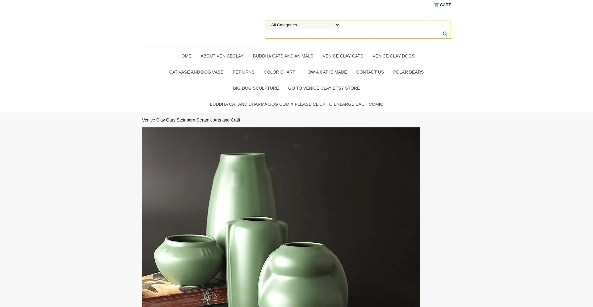 Website screenshot of Veniceclay.com
