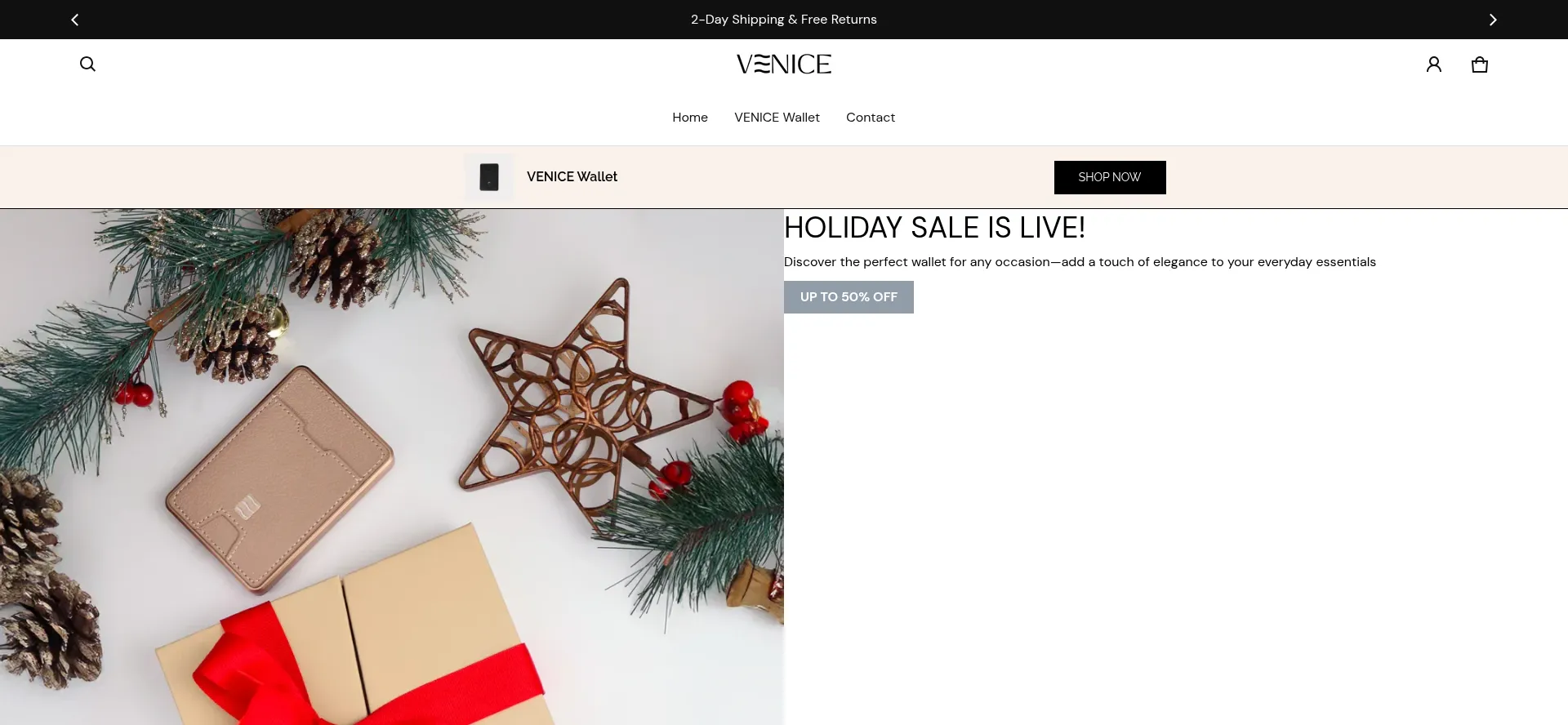 Website screenshot of Venicemiami.shop