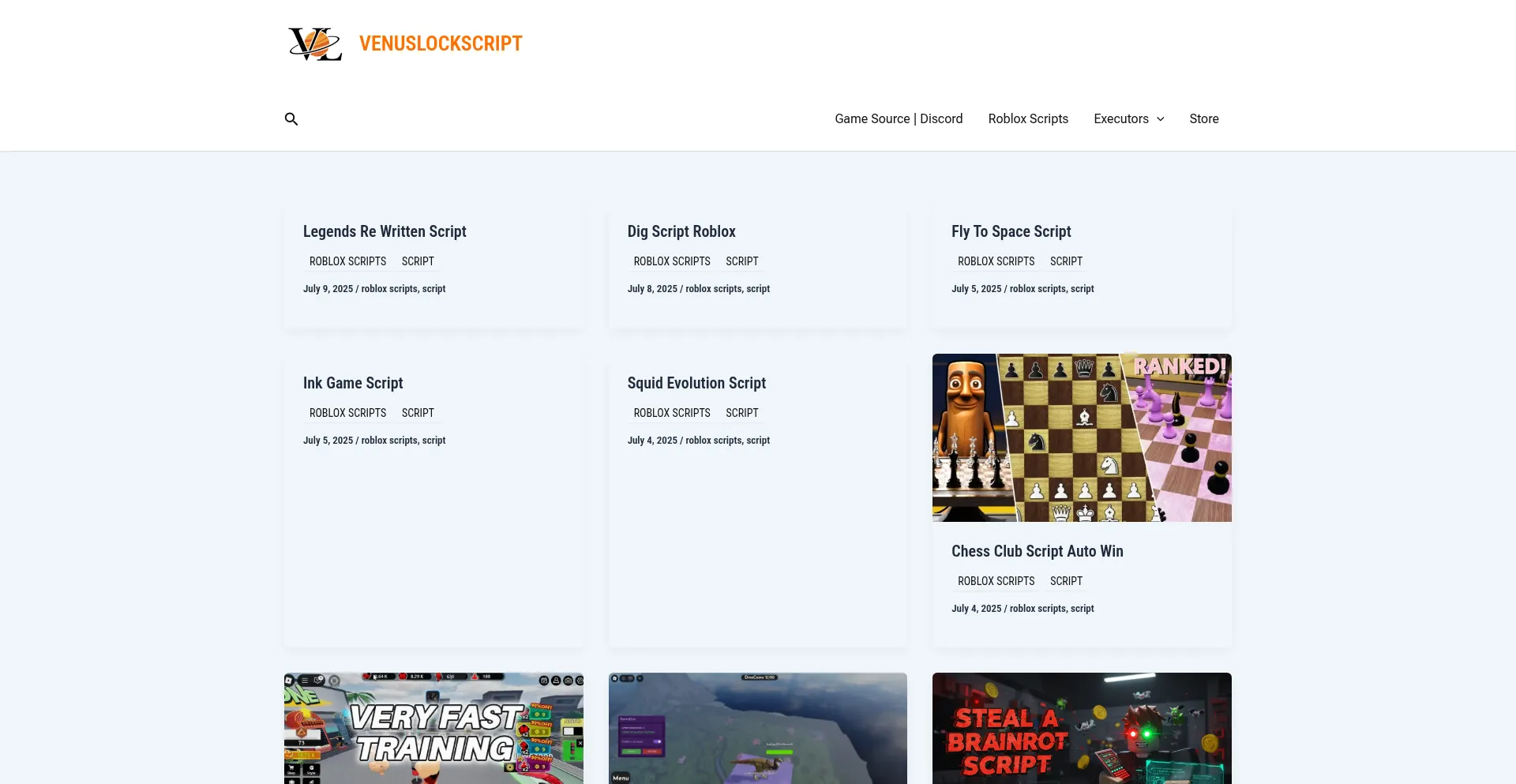 Website screenshot of Venuslockscript.com