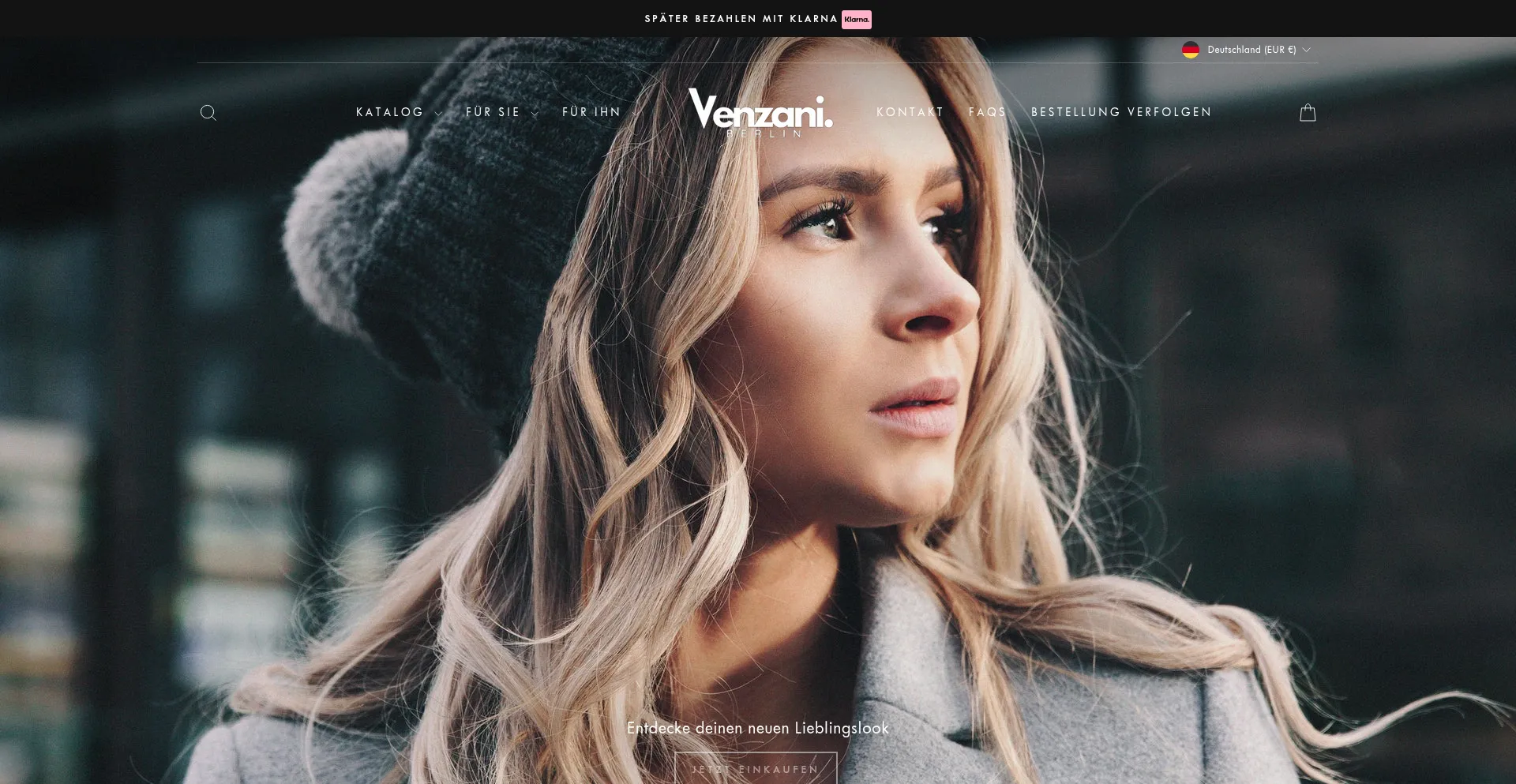 Website screenshot of Venzaniberlin.de