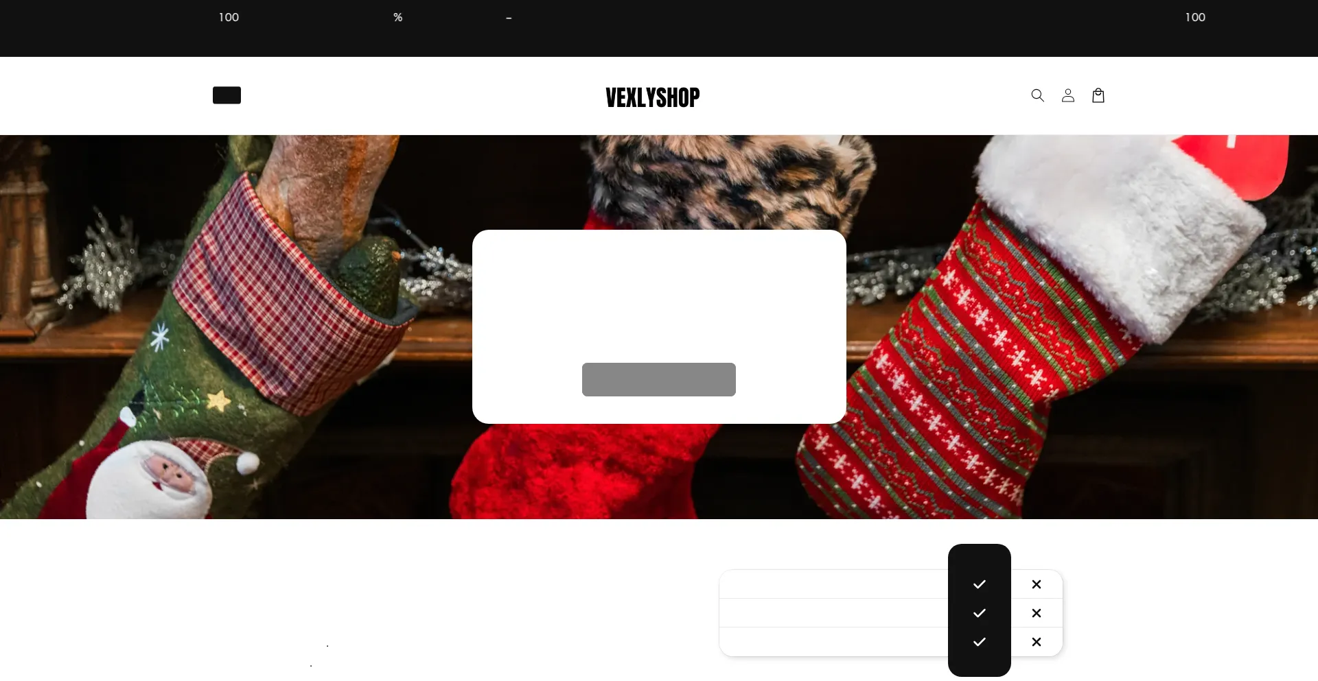 Website screenshot of Vexlyshop.com
