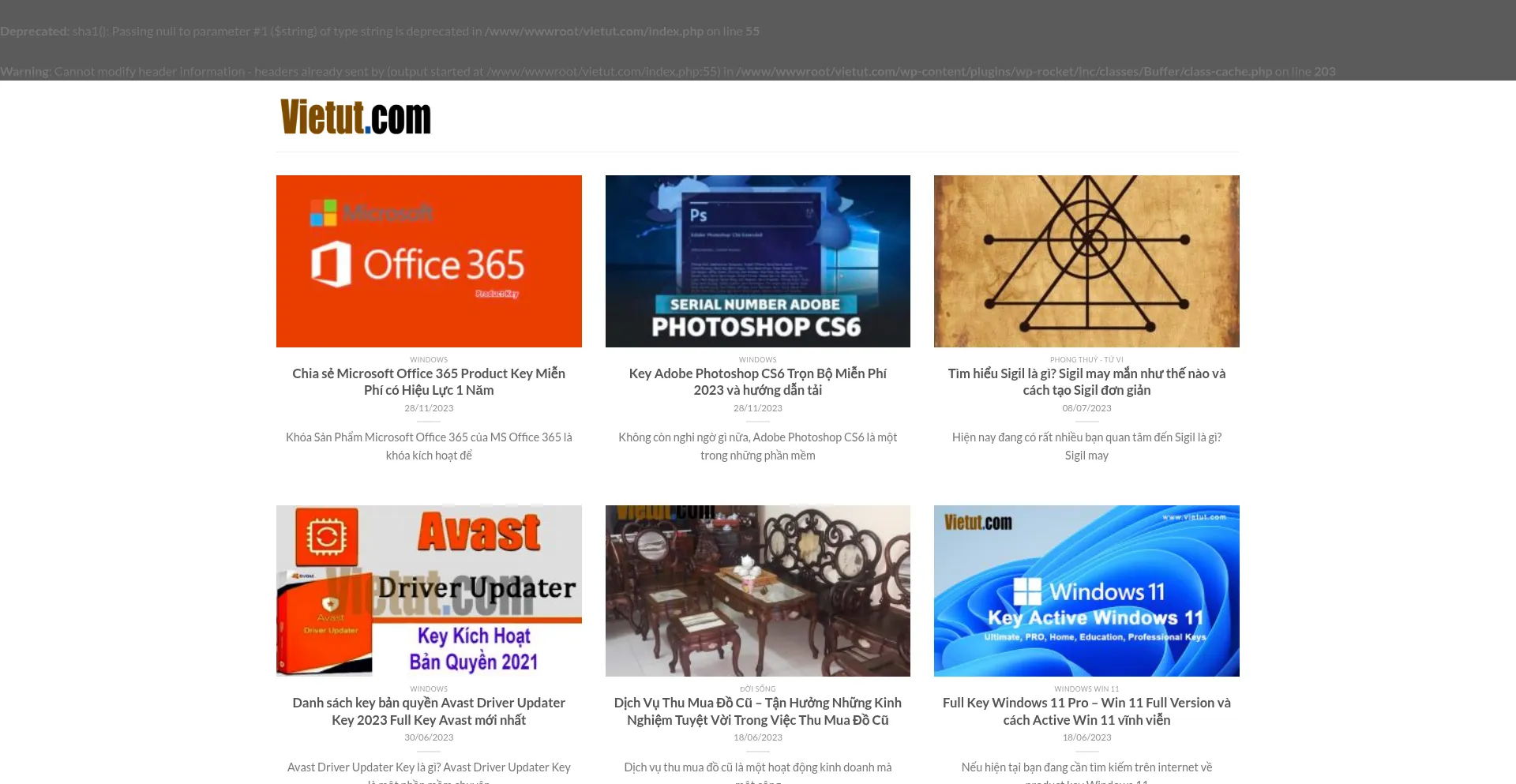 Vietut.com Screenshot