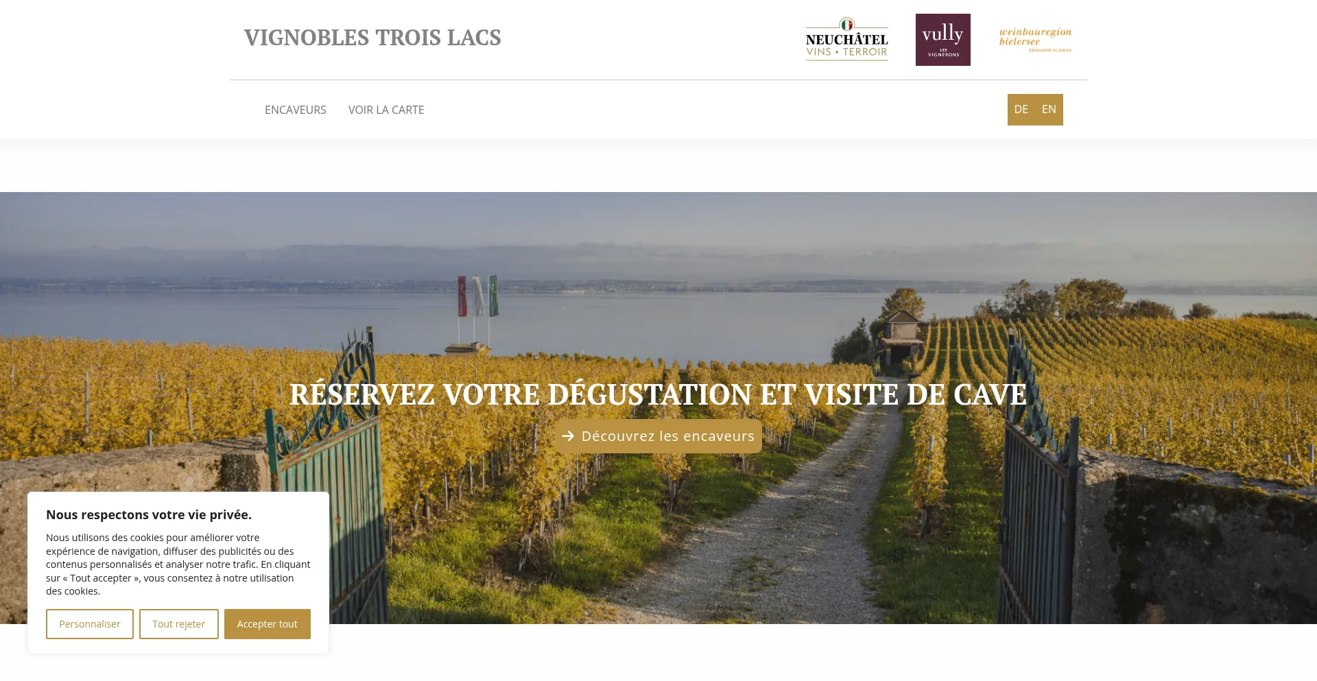 Vignobles-trois-lacs.ch