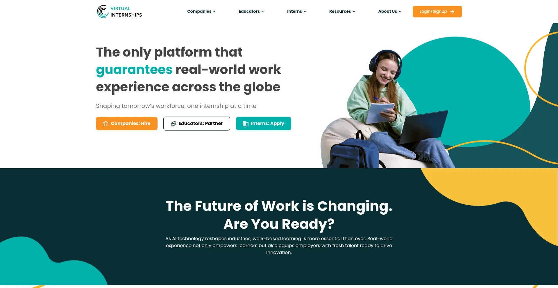 Virtualinternships.com Screenshot