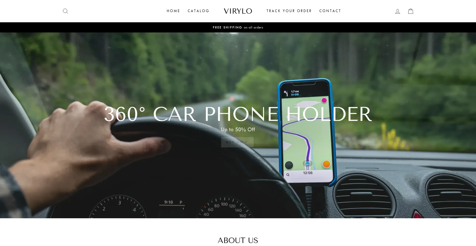 Website screenshot of Virylo.com