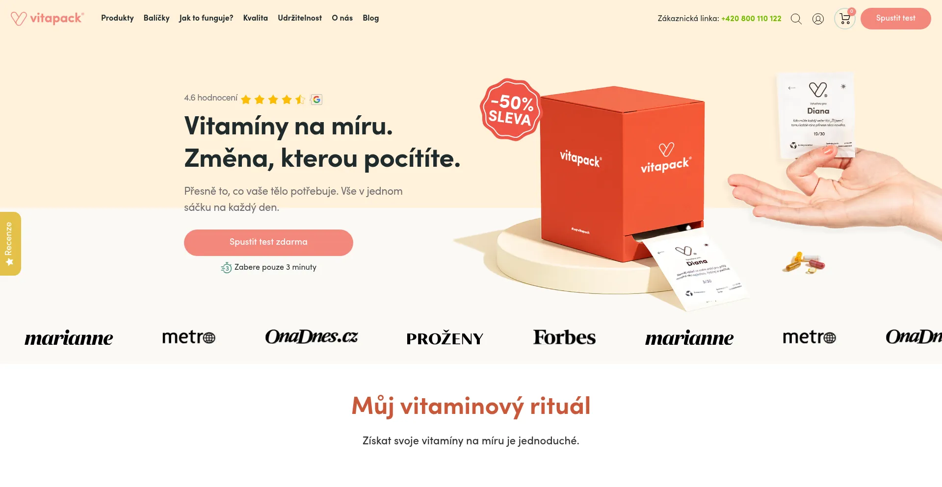 Vitapack.cz Screenshot