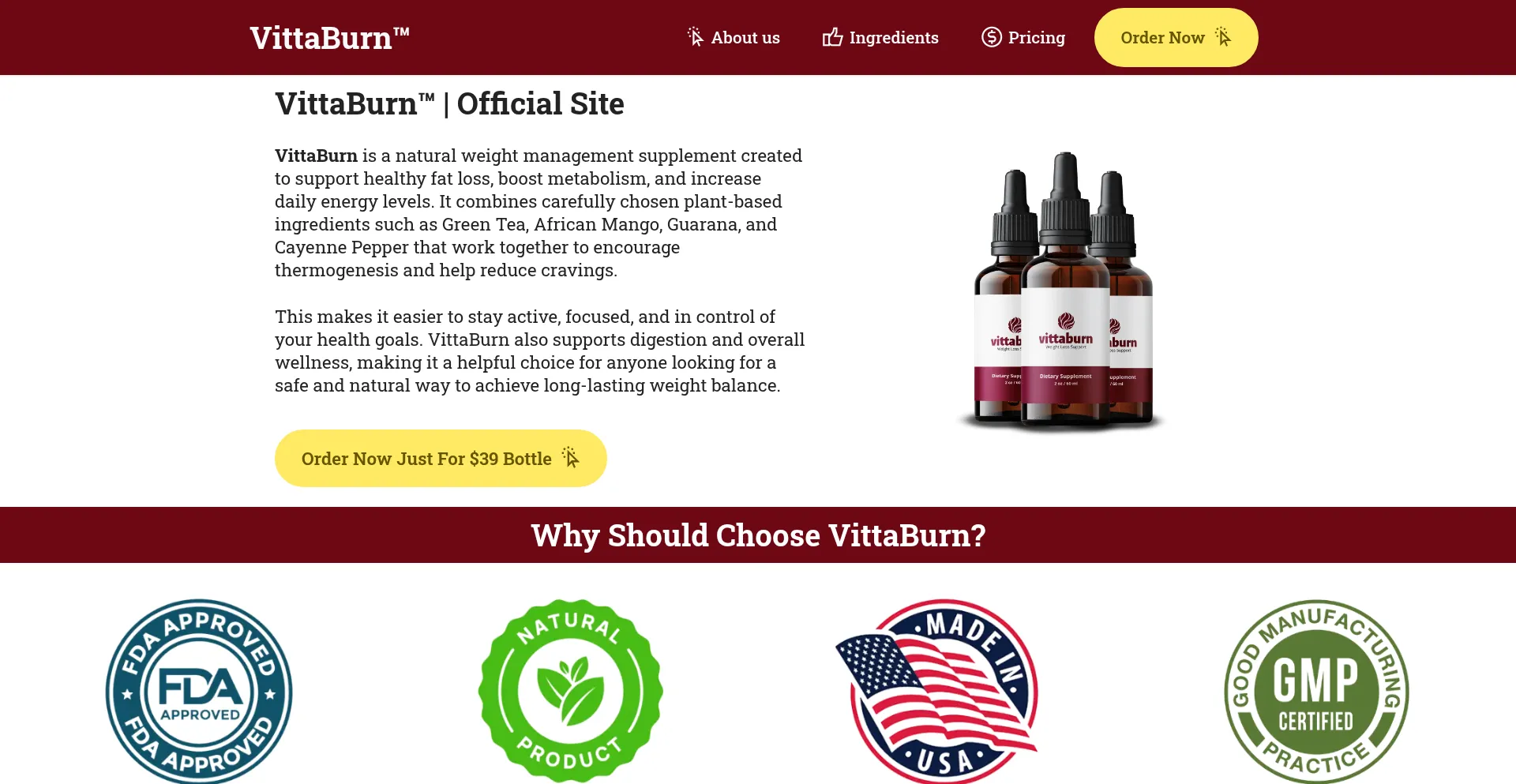 Ist Vittaburnshop.us sicher und vertrauenswürdig?