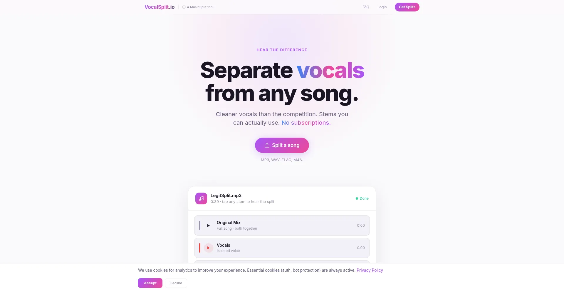 Vocalsplit.io