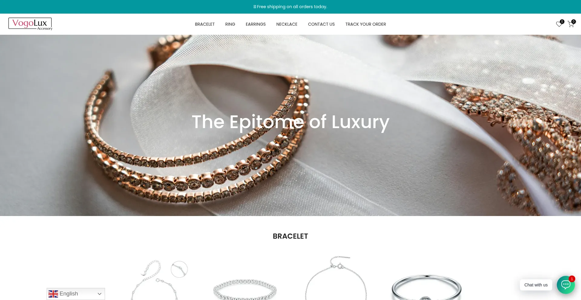 Website screenshot of Vogolux.com