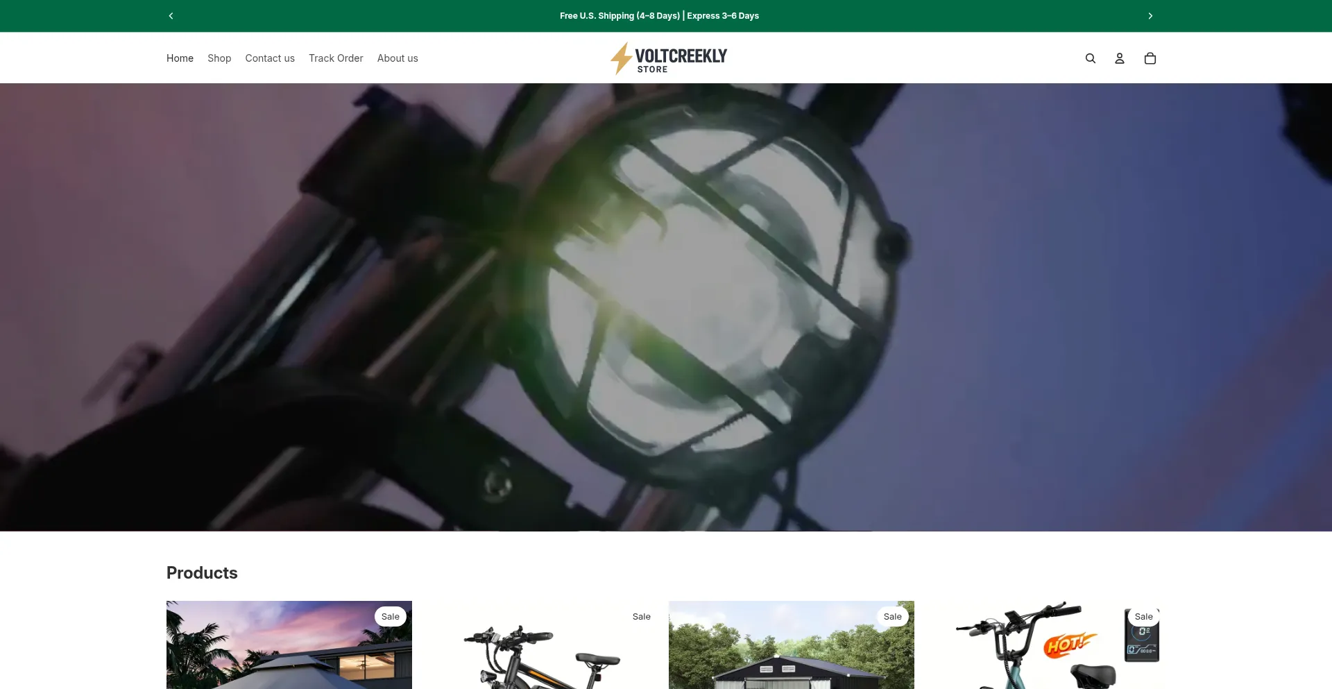 Website screenshot of Voltcreekly.com