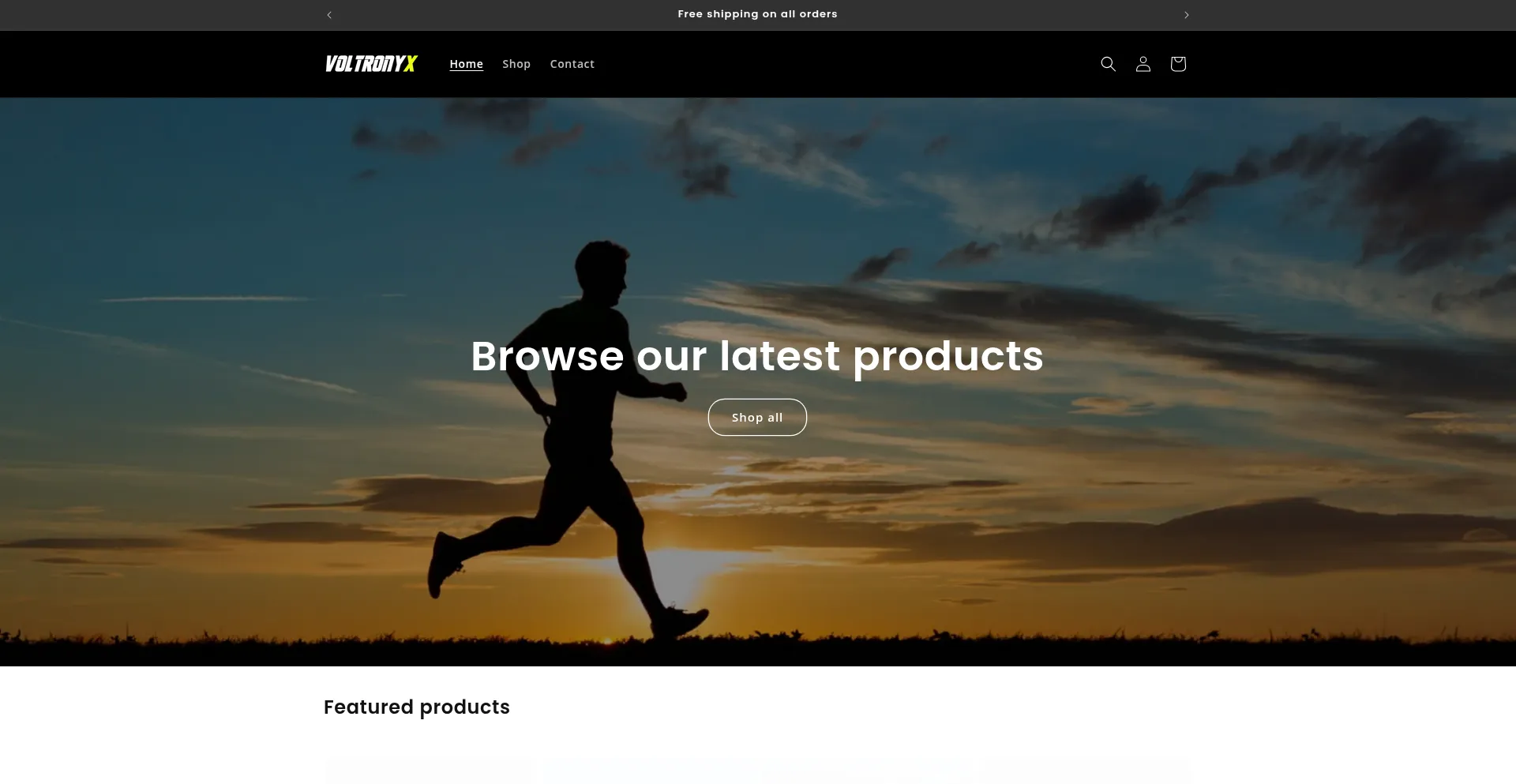 Website screenshot of Voltronyx.com