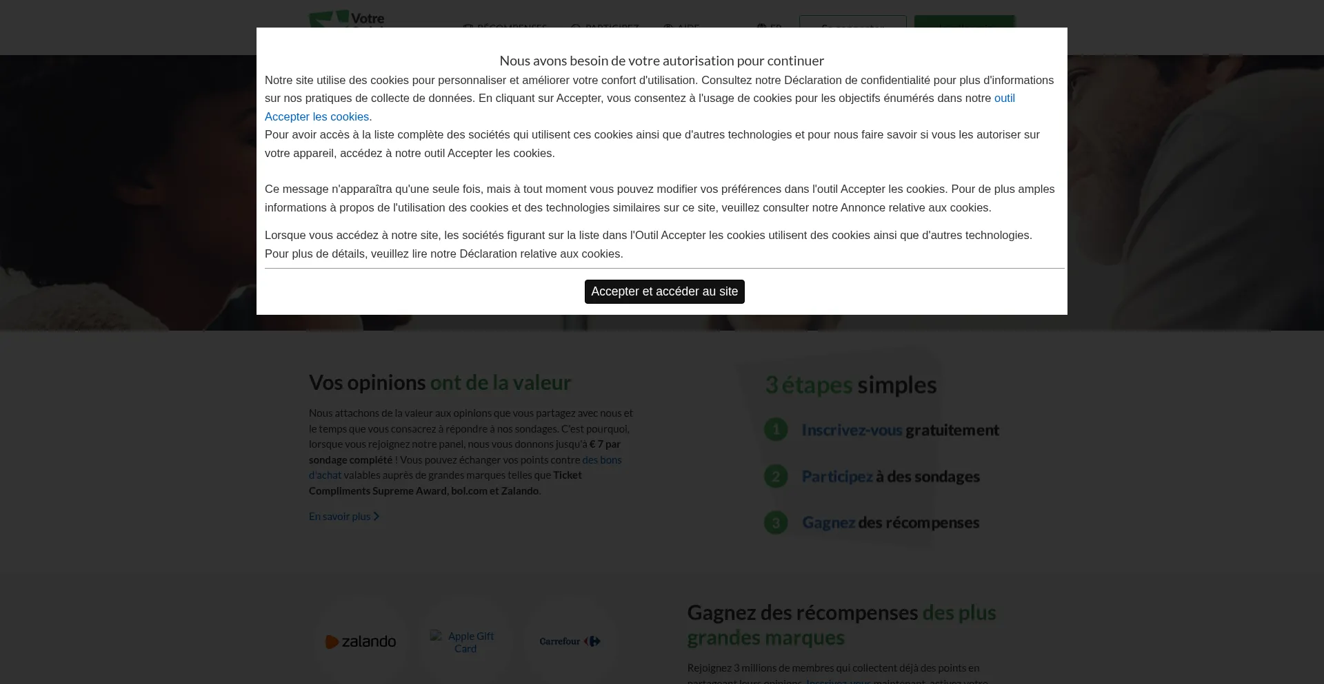 Votreopinion.be Screenshot