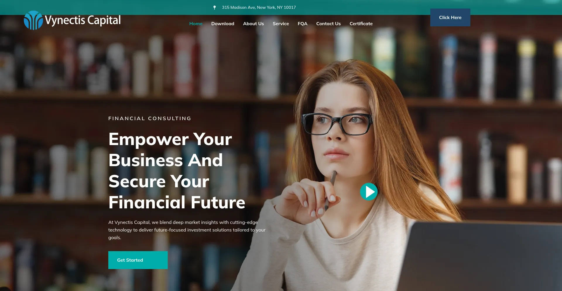 Website screenshot of Vynectiscapital.cc