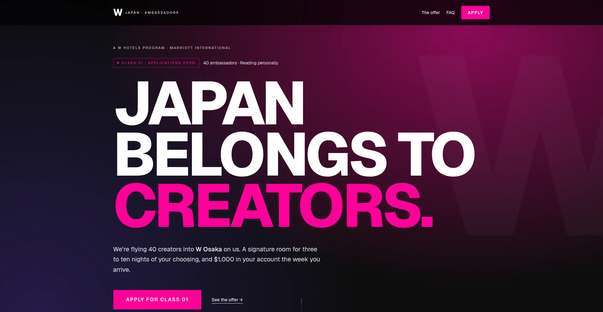 W-hotels.collabsplatform.com