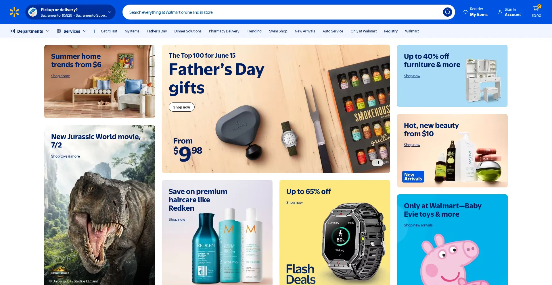 Website screenshot of Waamart.com