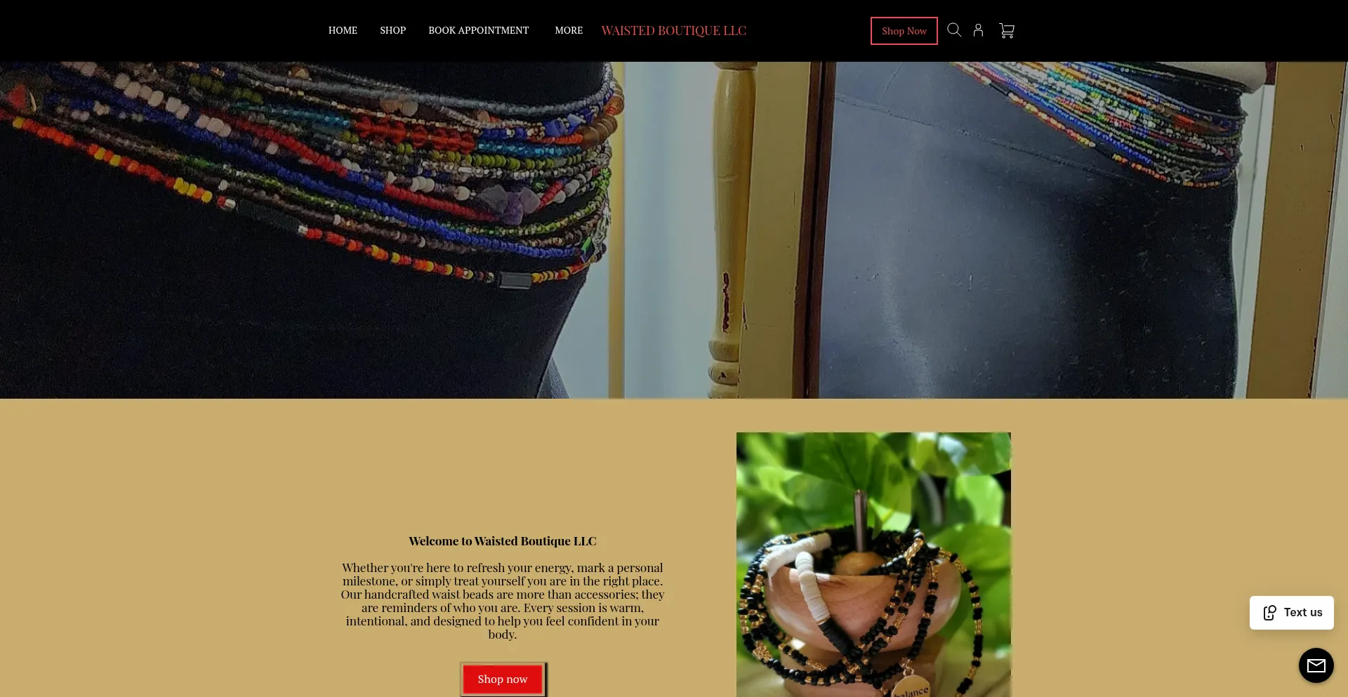 Waistedboutiquellc.com Screenshot