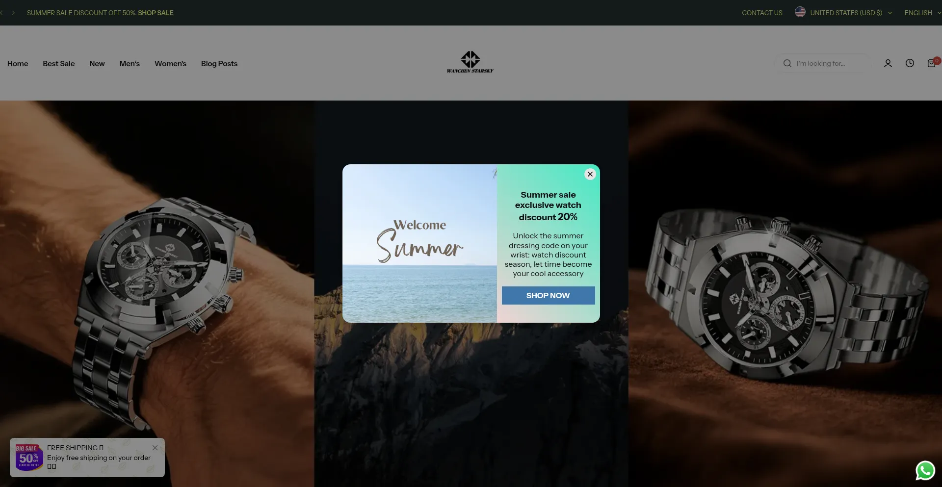 Website screenshot of Wanchenstarsky.com