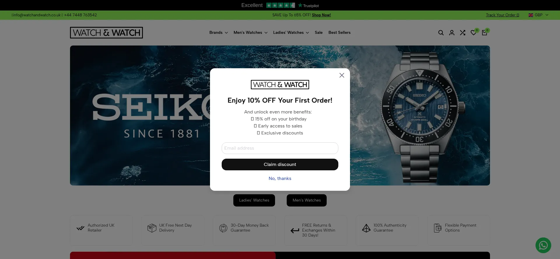 Ist Watchandwatch.co.uk sicher und vertrauenswürdig?