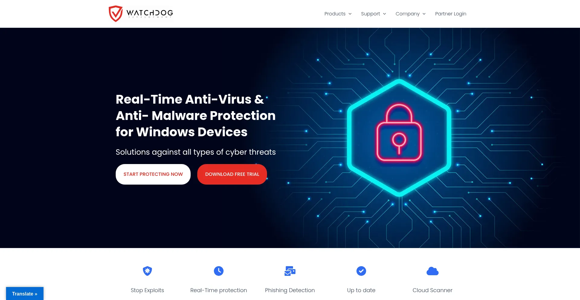Website screenshot of Watchdog.com