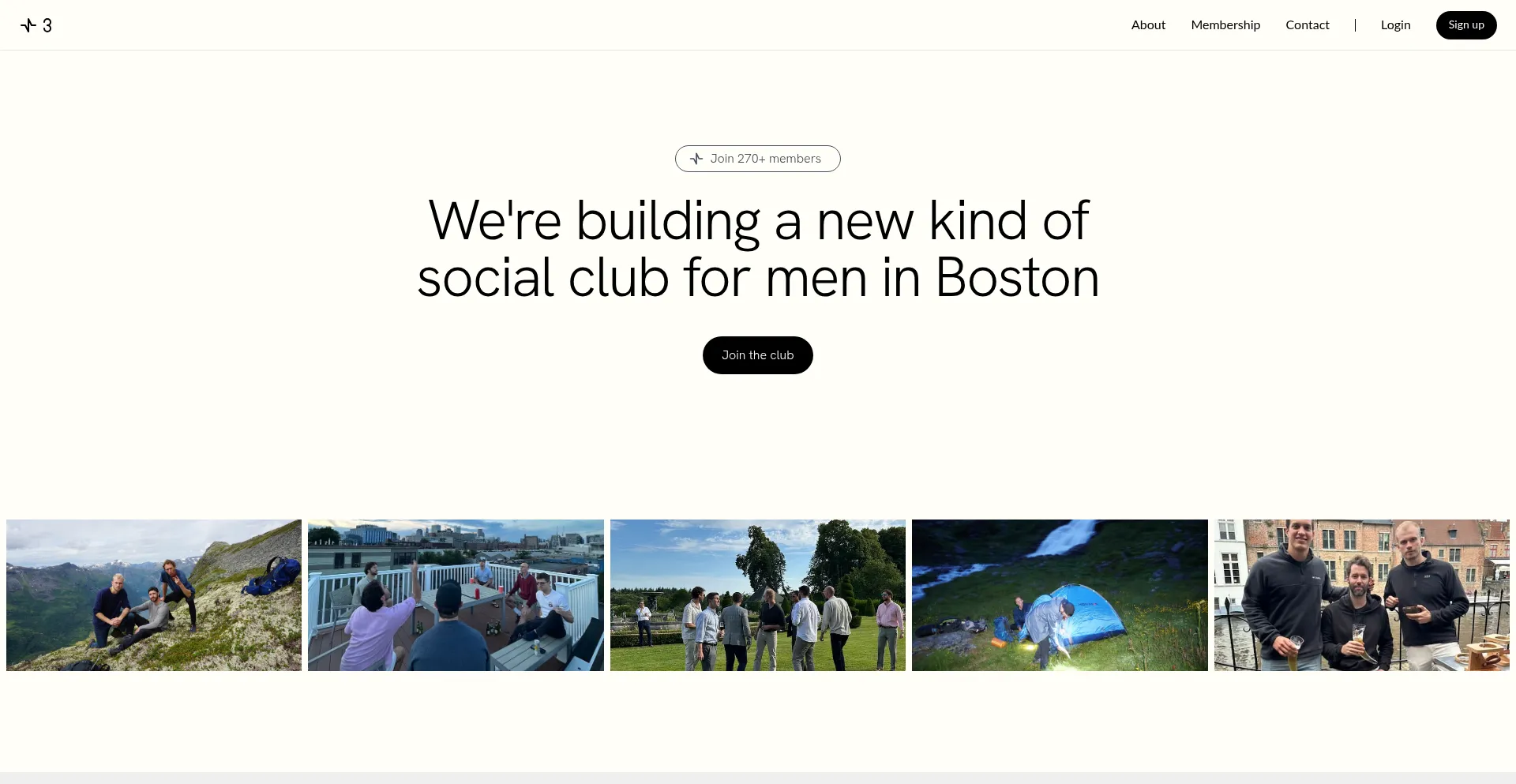 Website screenshot of Wave3.social