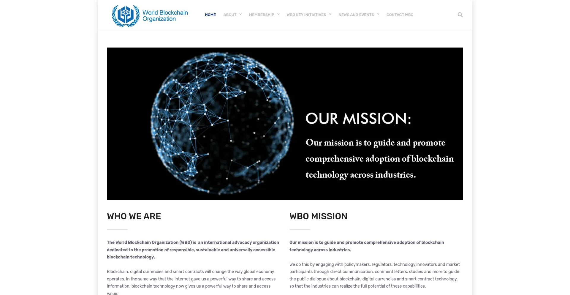 Website screenshot of Wbo.com.co
